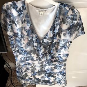 Banana republic floral blouse